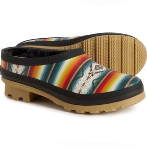 Pendleton Saltillo Sunset Clog Size 6 Gardening Rain Faux Fur Lined NWB